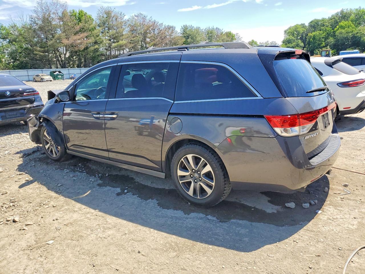 2015 Honda Odyssey Touring Gray vin: 5FNRL5H91FB062497