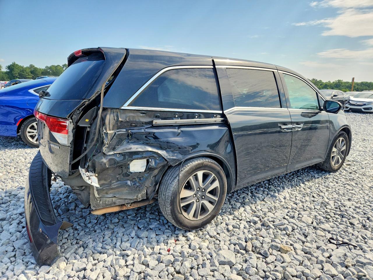 2015 Honda Odyssey Touring Black vin: 5FNRL5H91FB072852