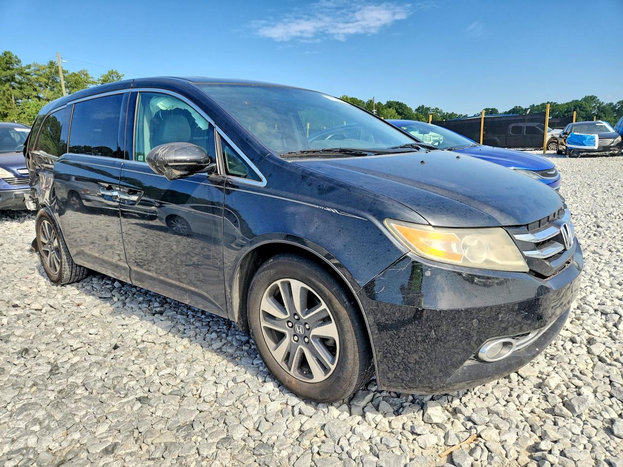 2015 Honda Odyssey Touring Black vin: 5FNRL5H91FB072852