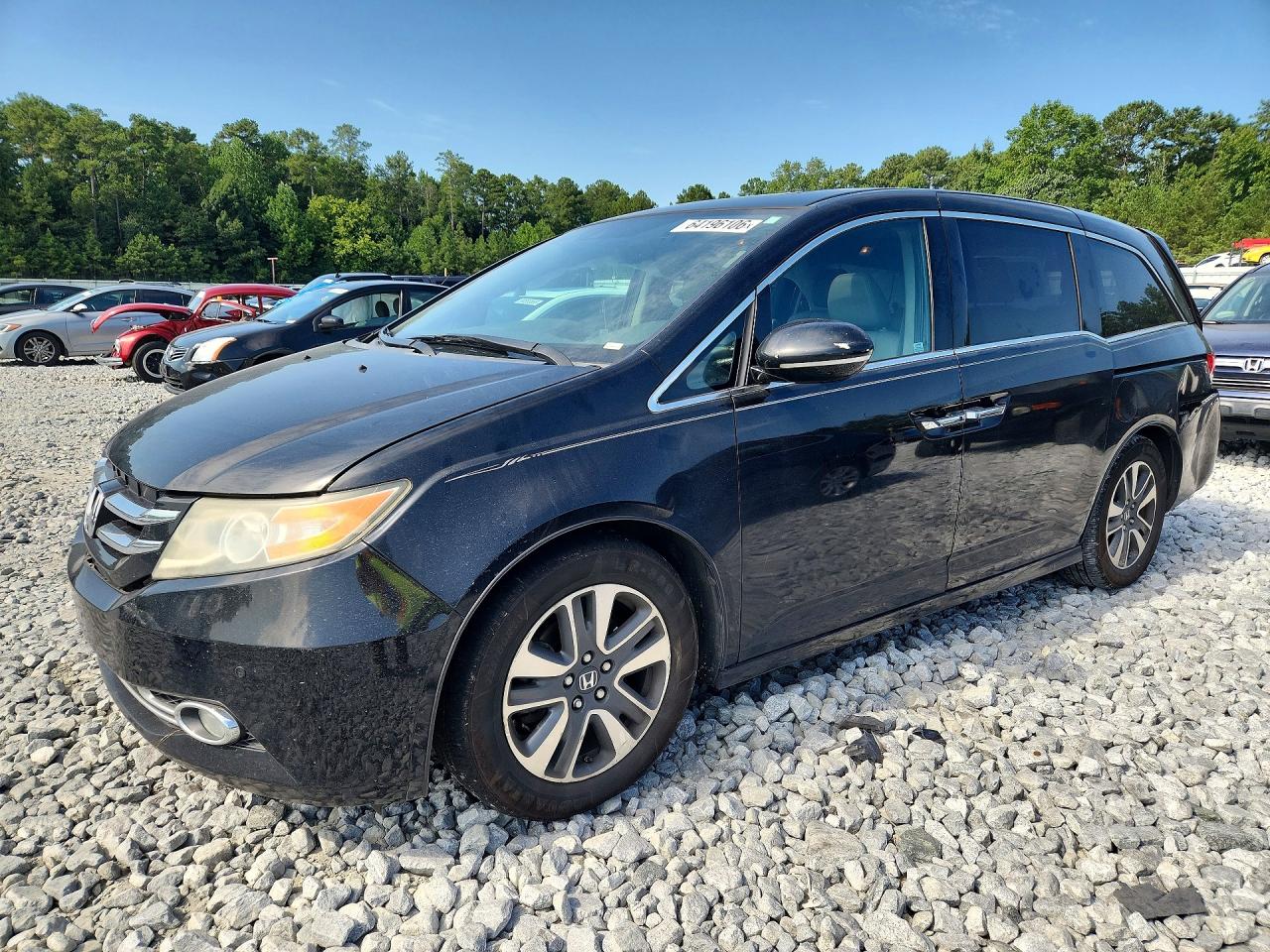 2015 Honda Odyssey Touring Черный vin: 5FNRL5H91FB072852
