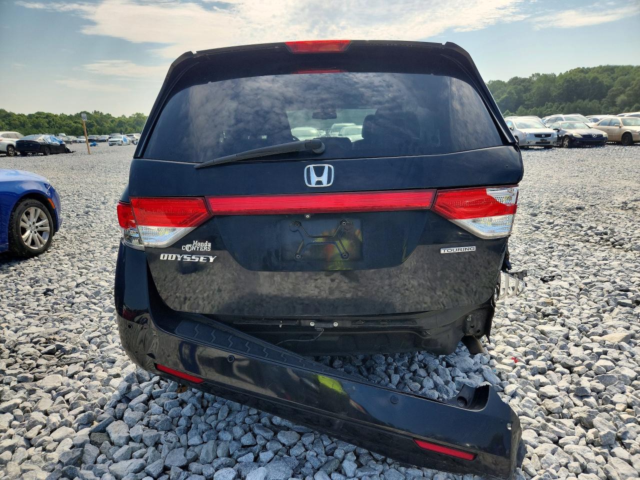 2015 Honda Odyssey Touring Black vin: 5FNRL5H91FB072852