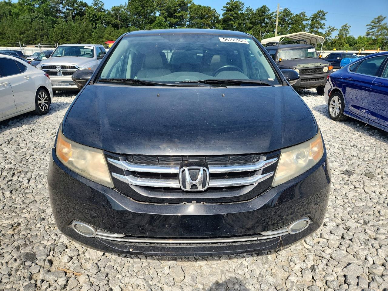 2015 Honda Odyssey Touring Black vin: 5FNRL5H91FB072852