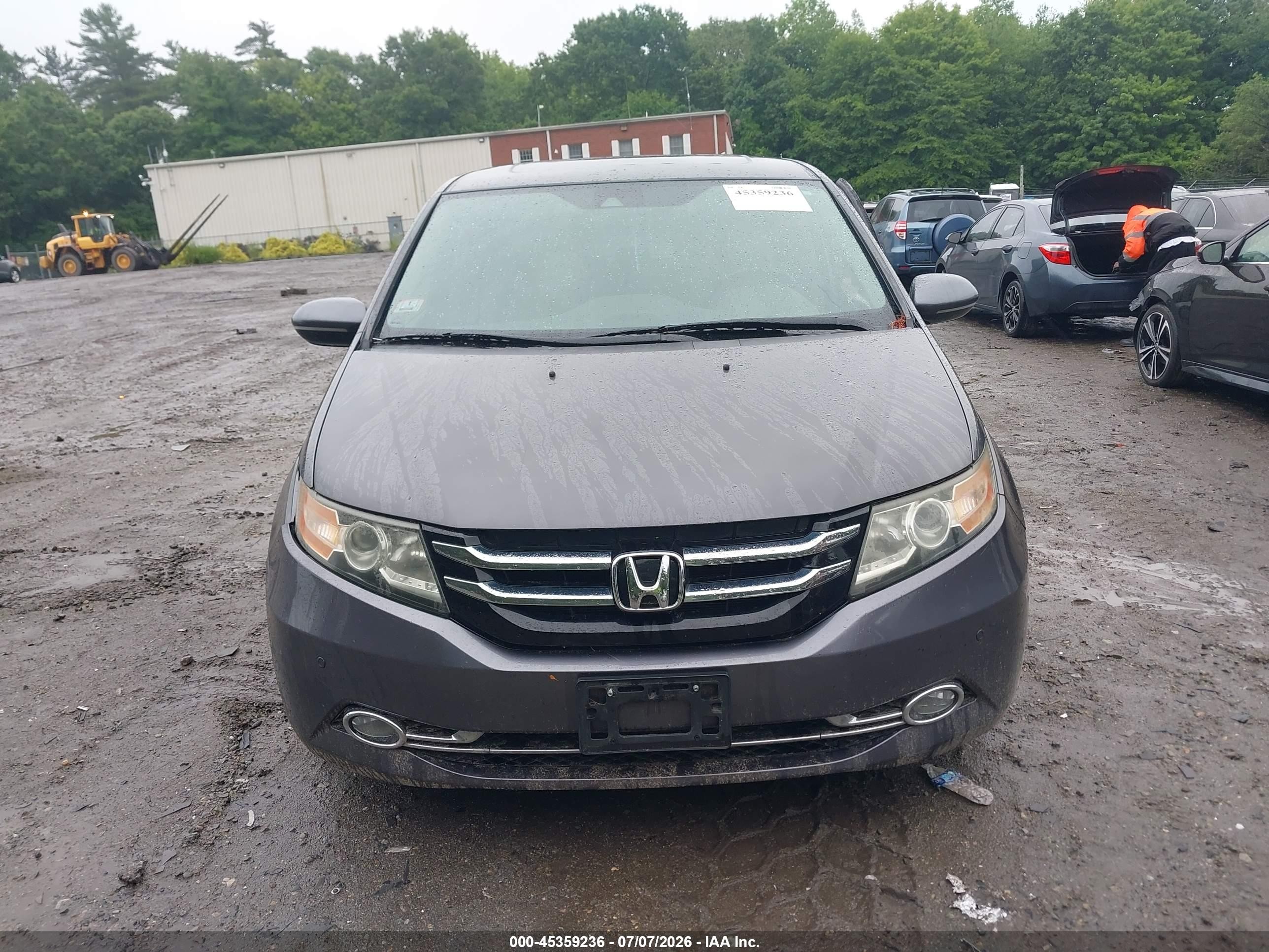 2015 Honda Odyssey Touring/touring Elite Gray vin: 5FNRL5H91FB073791