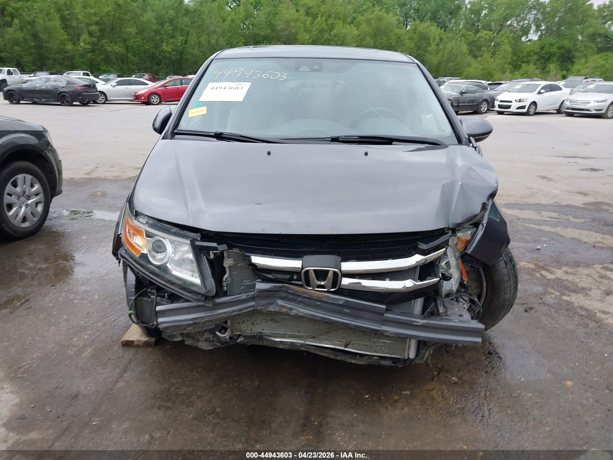 2015 Honda Odyssey Touring/touring Elite Gray vin: 5FNRL5H91FB077405