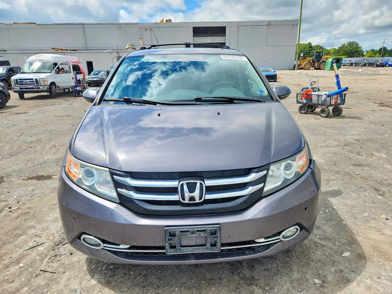 2015 Honda Odyssey Touring Gray vin: 5FNRL5H91FB078814