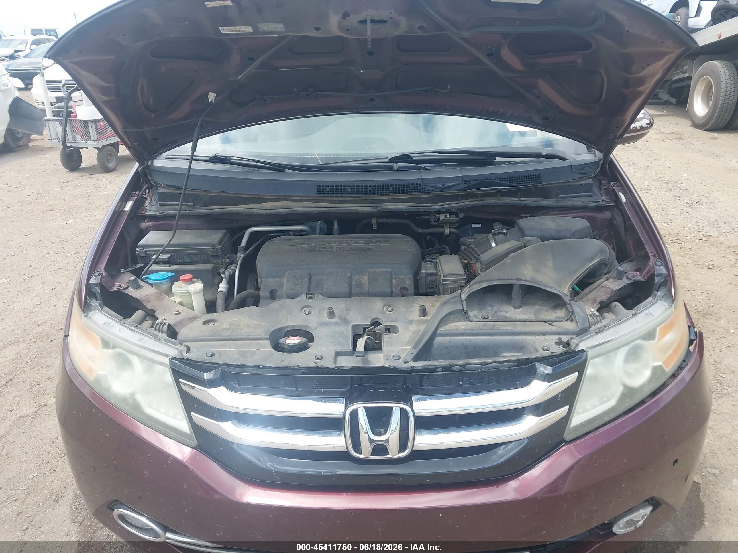 2015 Honda Odyssey Touring/touring Elite Бордовый vin: 5FNRL5H91FB108751