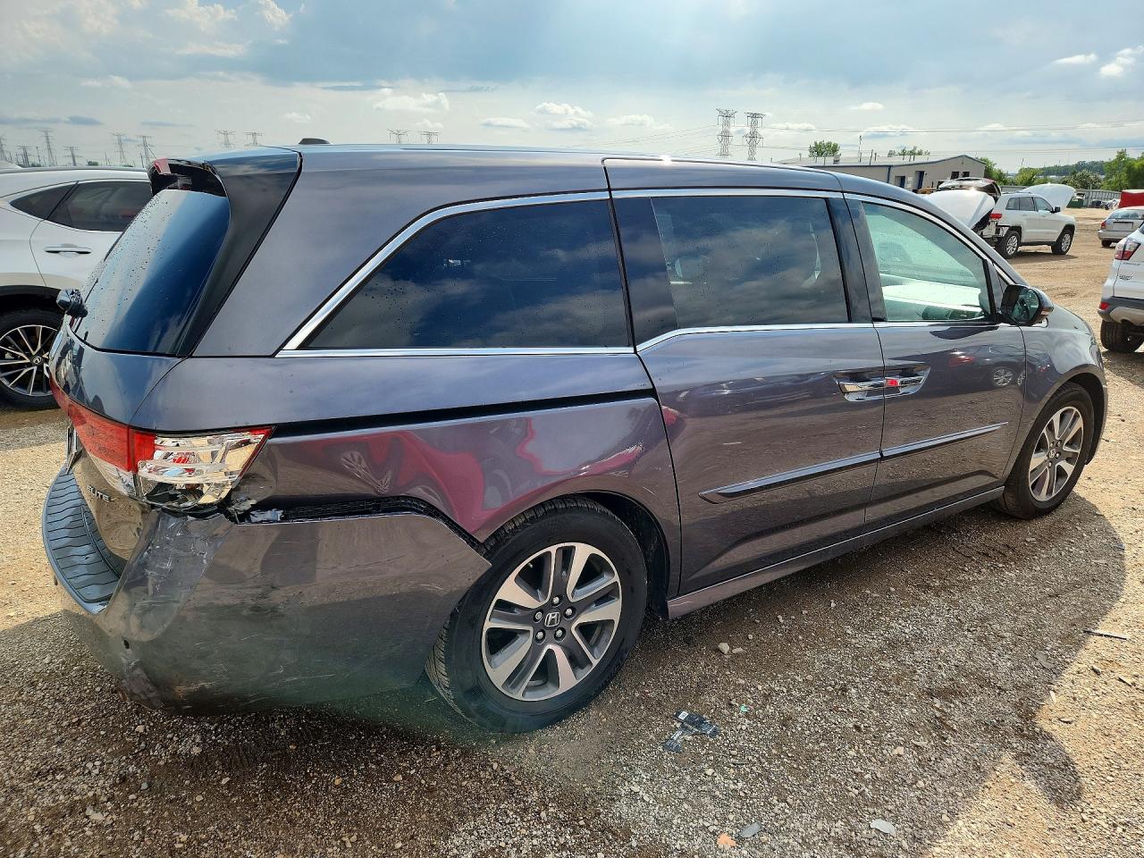 2015 Honda Odyssey Touring Серый vin: 5FNRL5H91FB117031