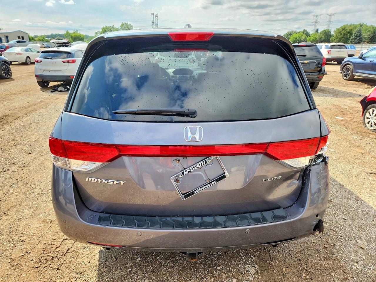 2015 Honda Odyssey Touring Серый vin: 5FNRL5H91FB117031