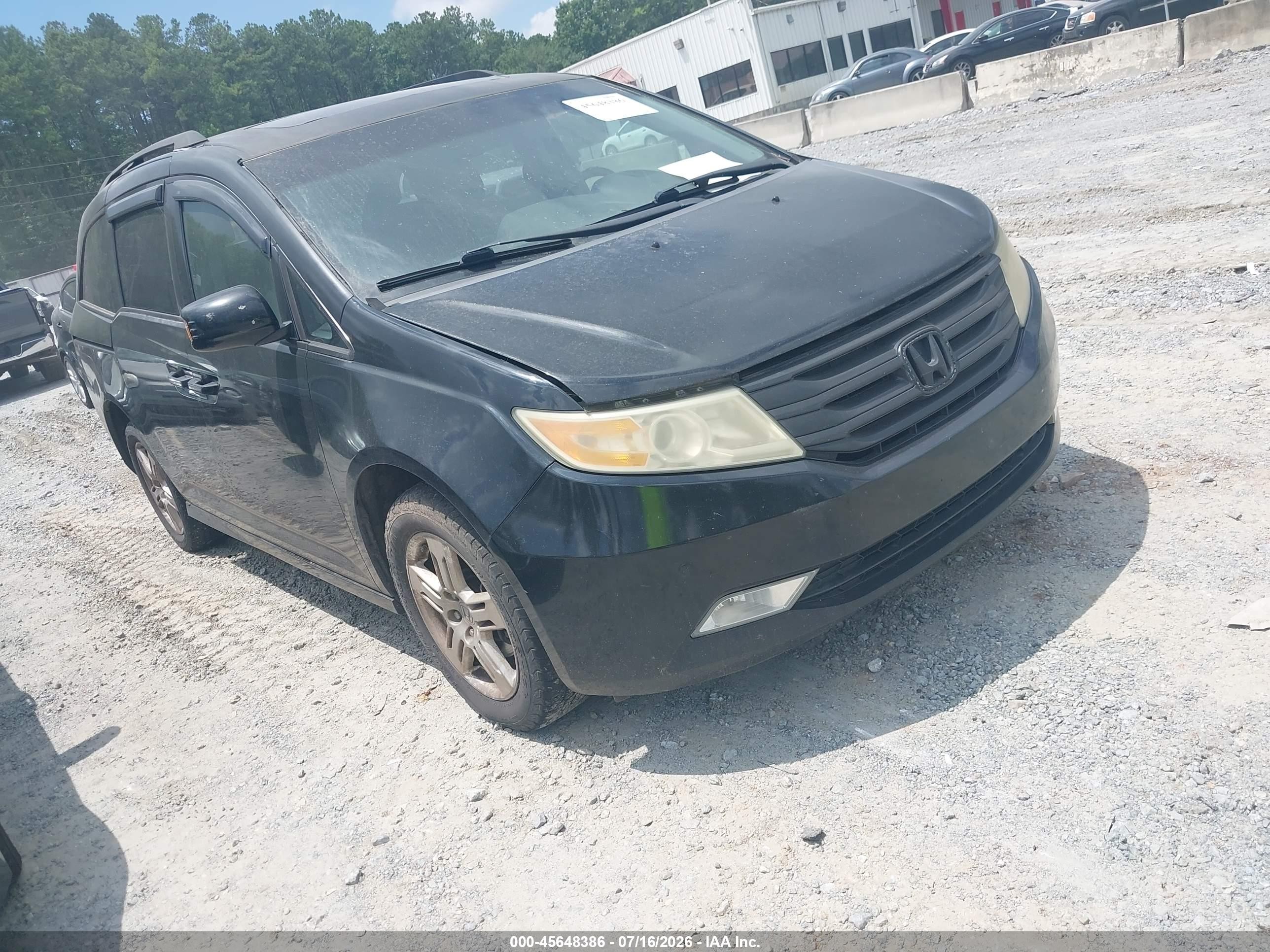 2011 Honda Odyssey Touring/touring Elite Black vin: 5FNRL5H92BB010760