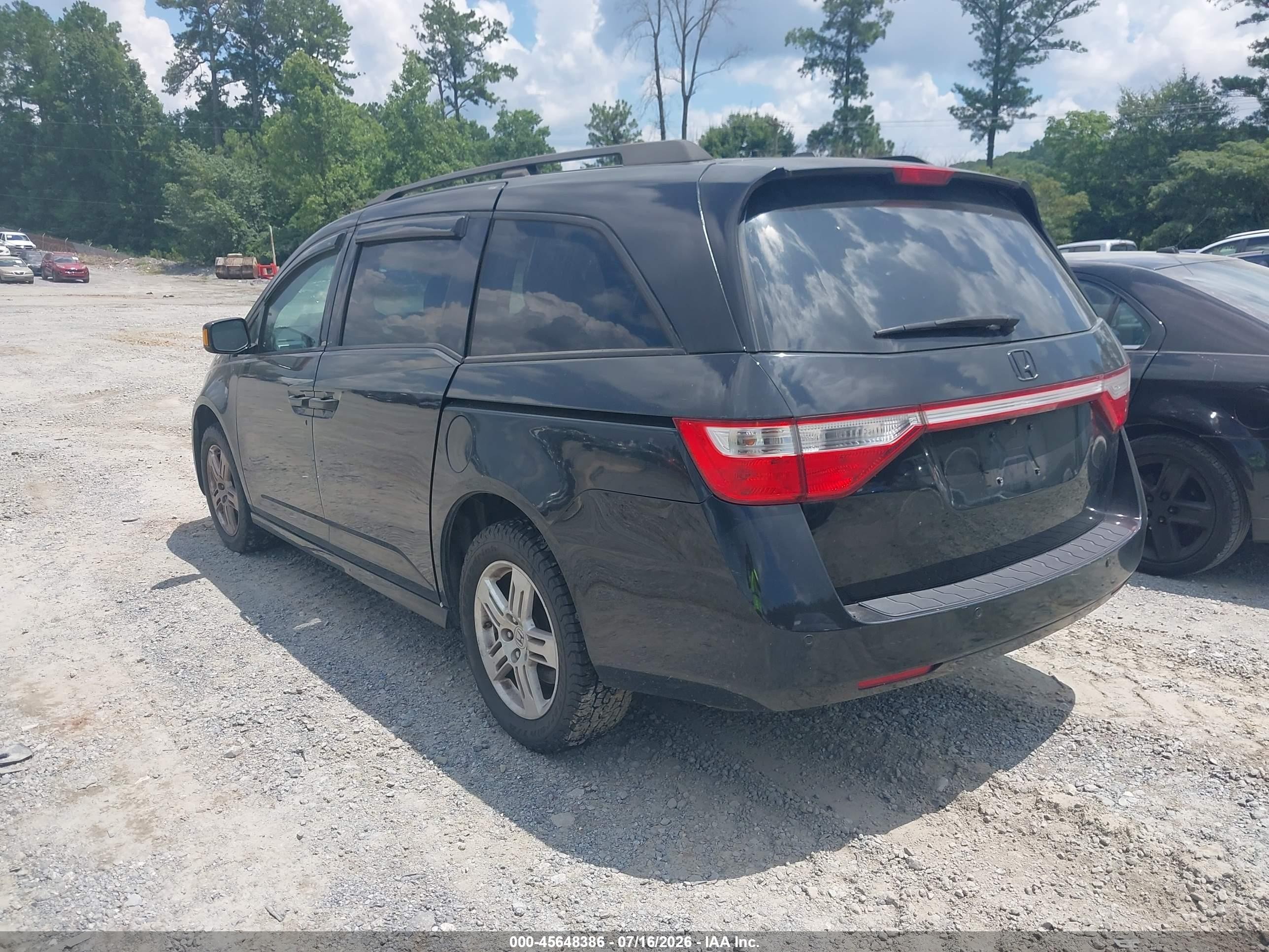 2011 Honda Odyssey Touring/touring Elite Black vin: 5FNRL5H92BB010760
