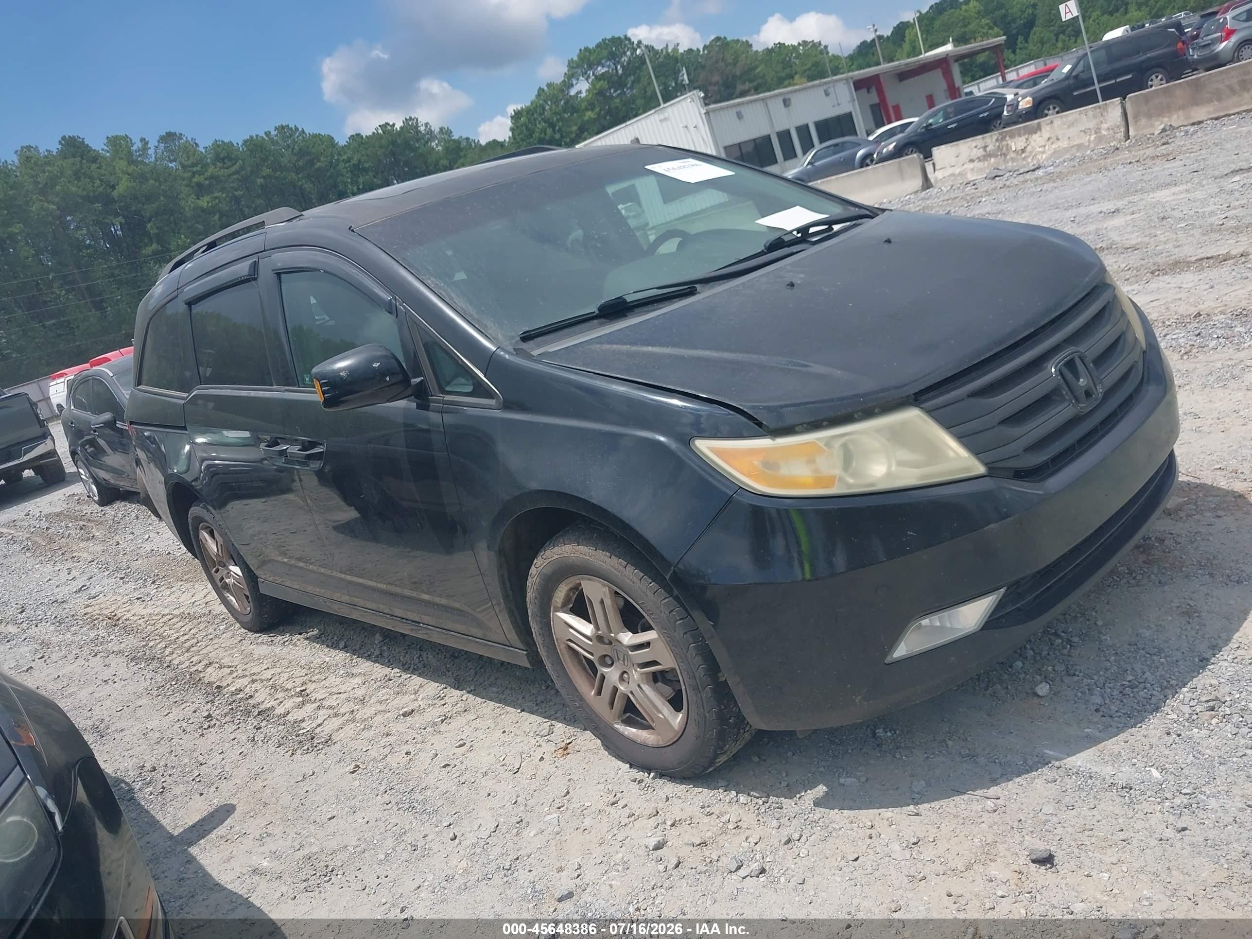 2011 Honda Odyssey Touring/touring Elite Black vin: 5FNRL5H92BB010760