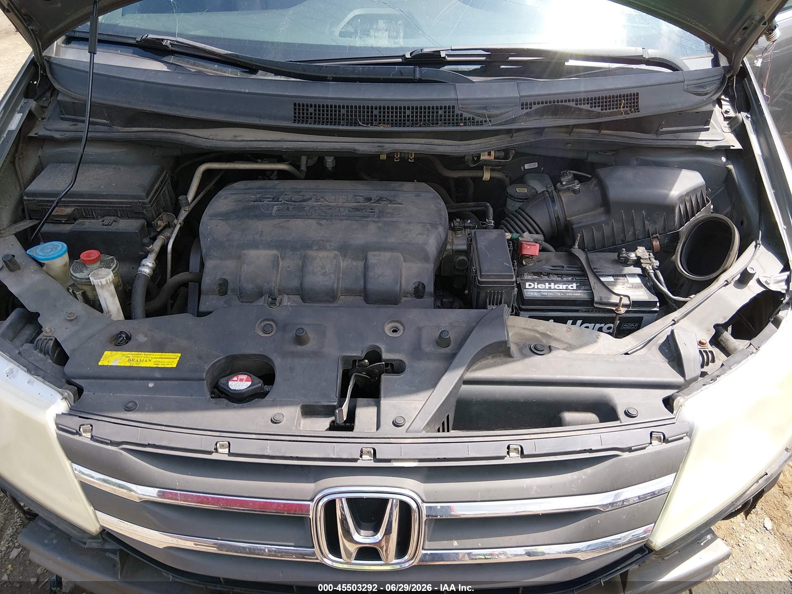 2012 Honda Odyssey Touring/touring Elite Gray vin: 5FNRL5H92CB013935