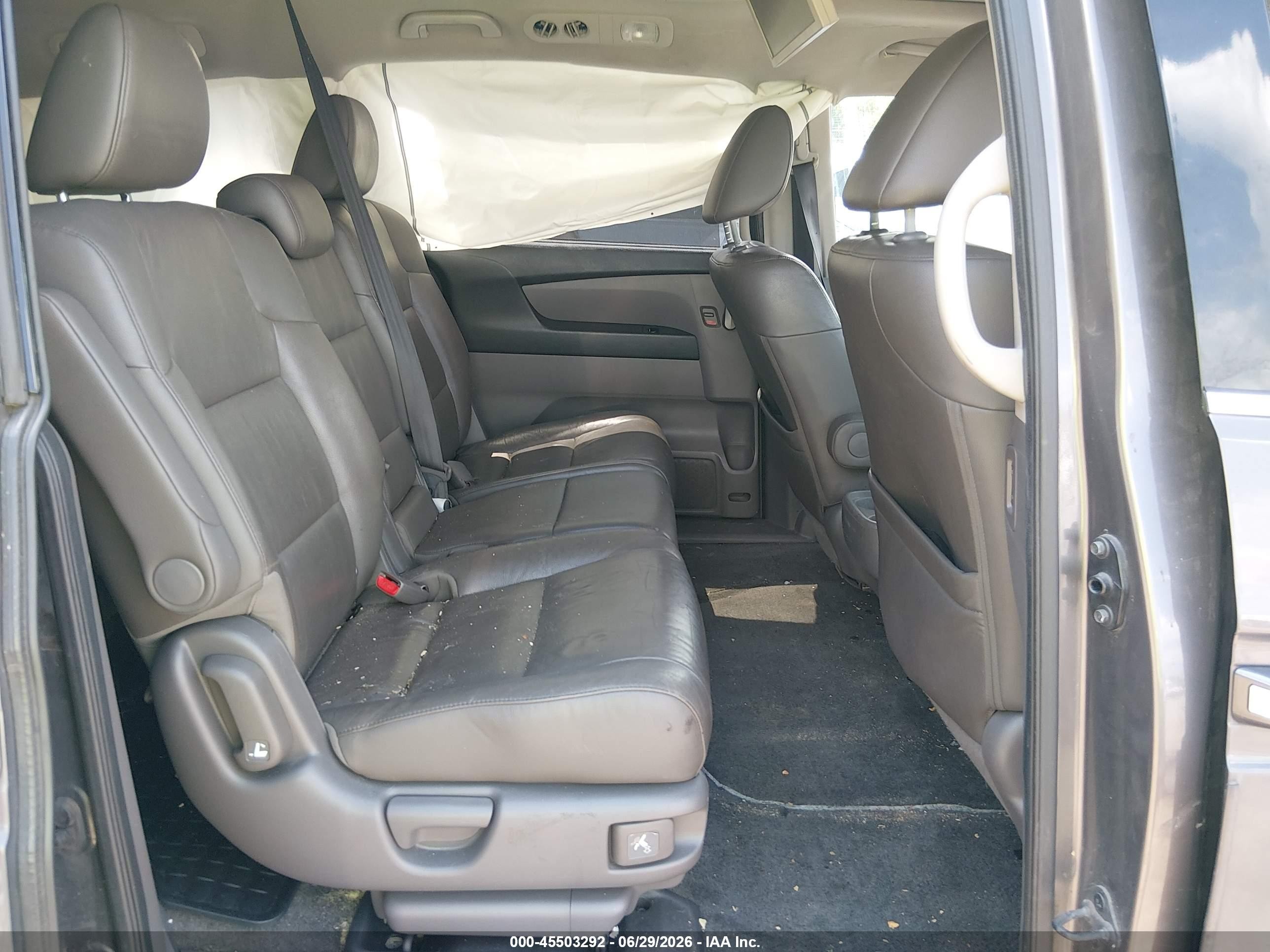 2012 Honda Odyssey Touring/touring Elite Gray vin: 5FNRL5H92CB013935