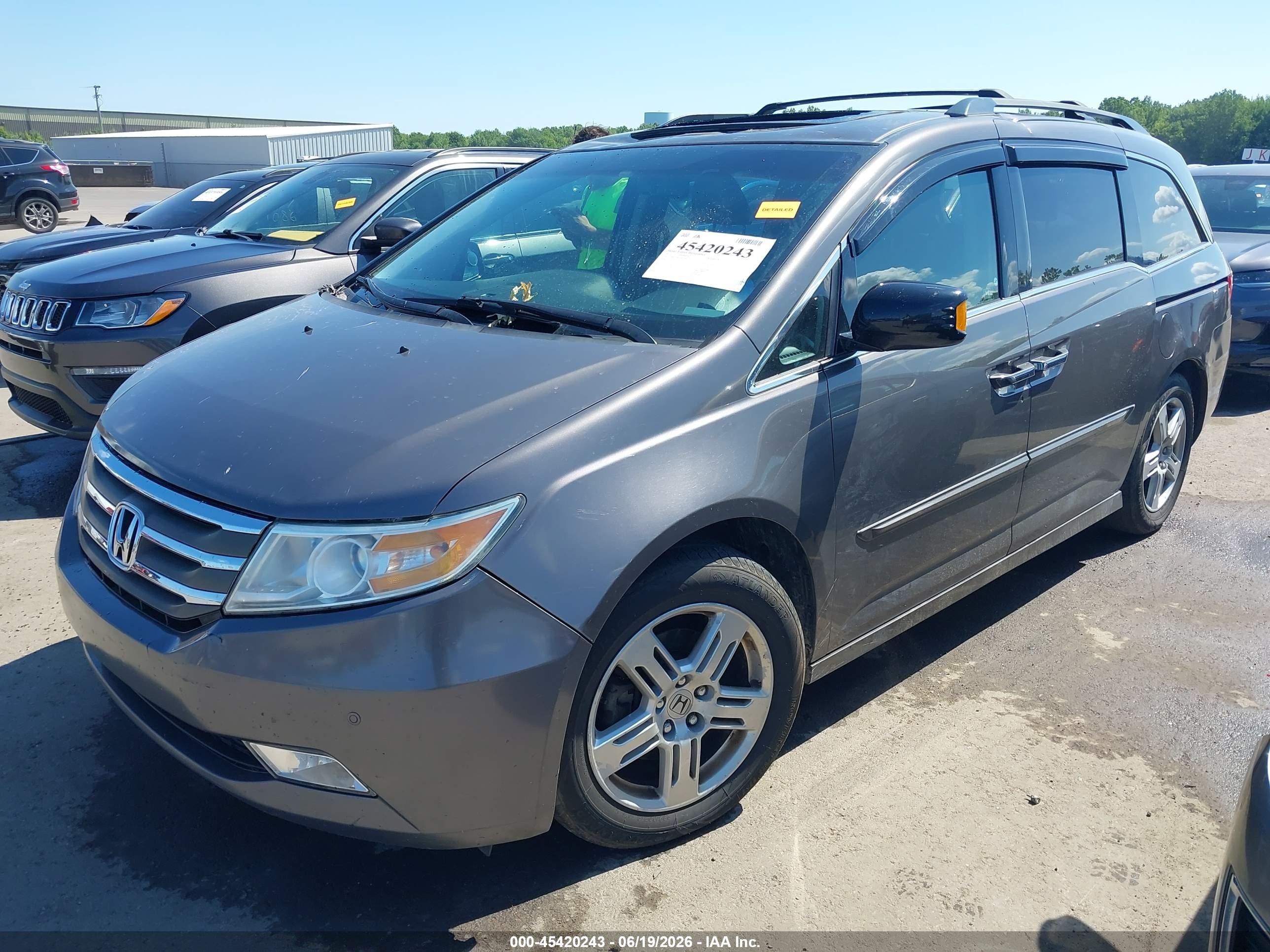 2012 Honda Odyssey Touring/touring Elite Brown vin: 5FNRL5H92CB034607