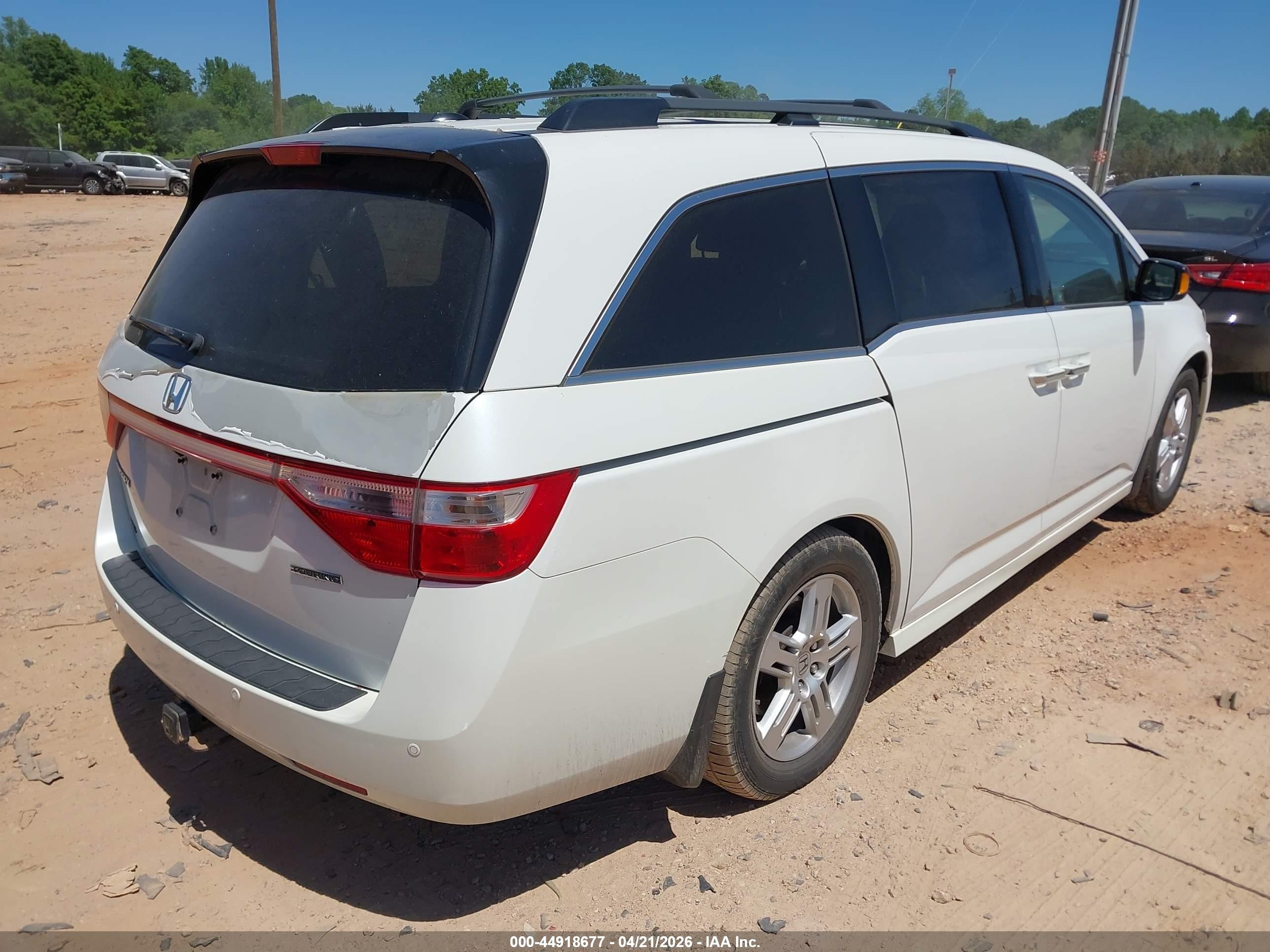 2012 Honda Odyssey Touring/touring Elite Белый vin: 5FNRL5H92CB057434