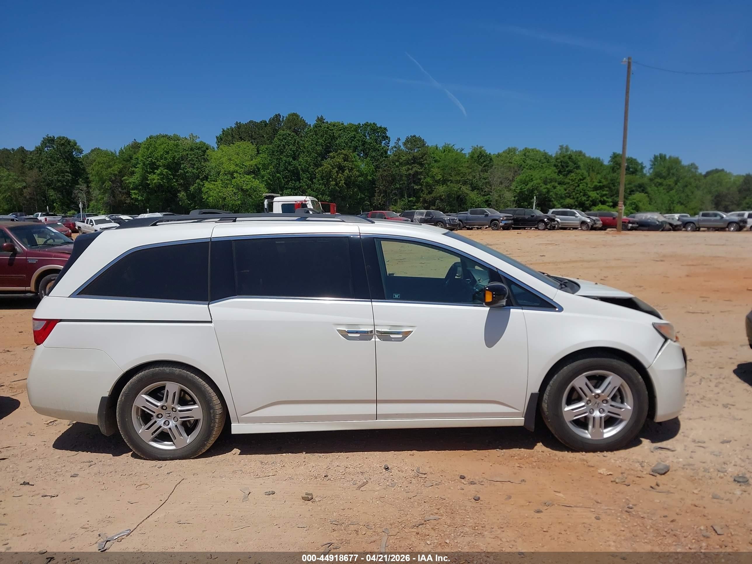 2012 Honda Odyssey Touring/touring Elite Белый vin: 5FNRL5H92CB057434
