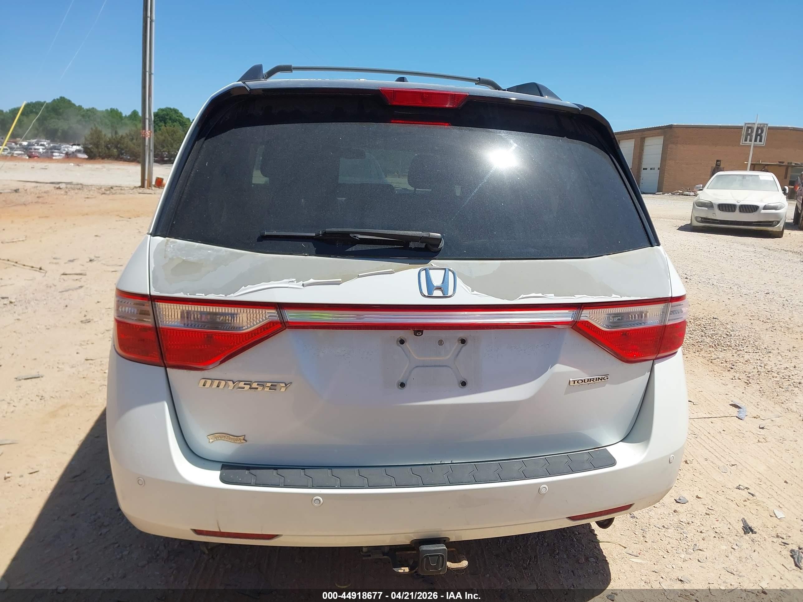 2012 Honda Odyssey Touring/touring Elite Белый vin: 5FNRL5H92CB057434