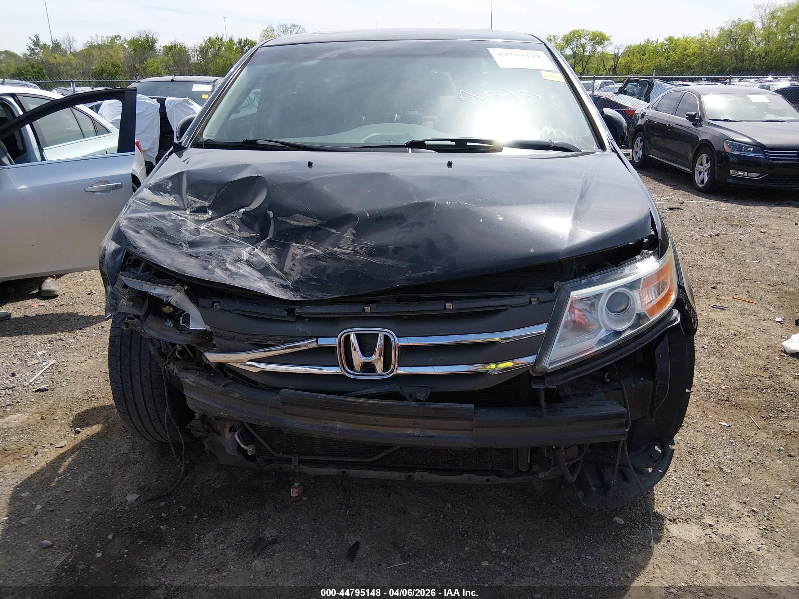 2012 Honda Odyssey Touring/touring Elite Black vin: 5FNRL5H92CB085606