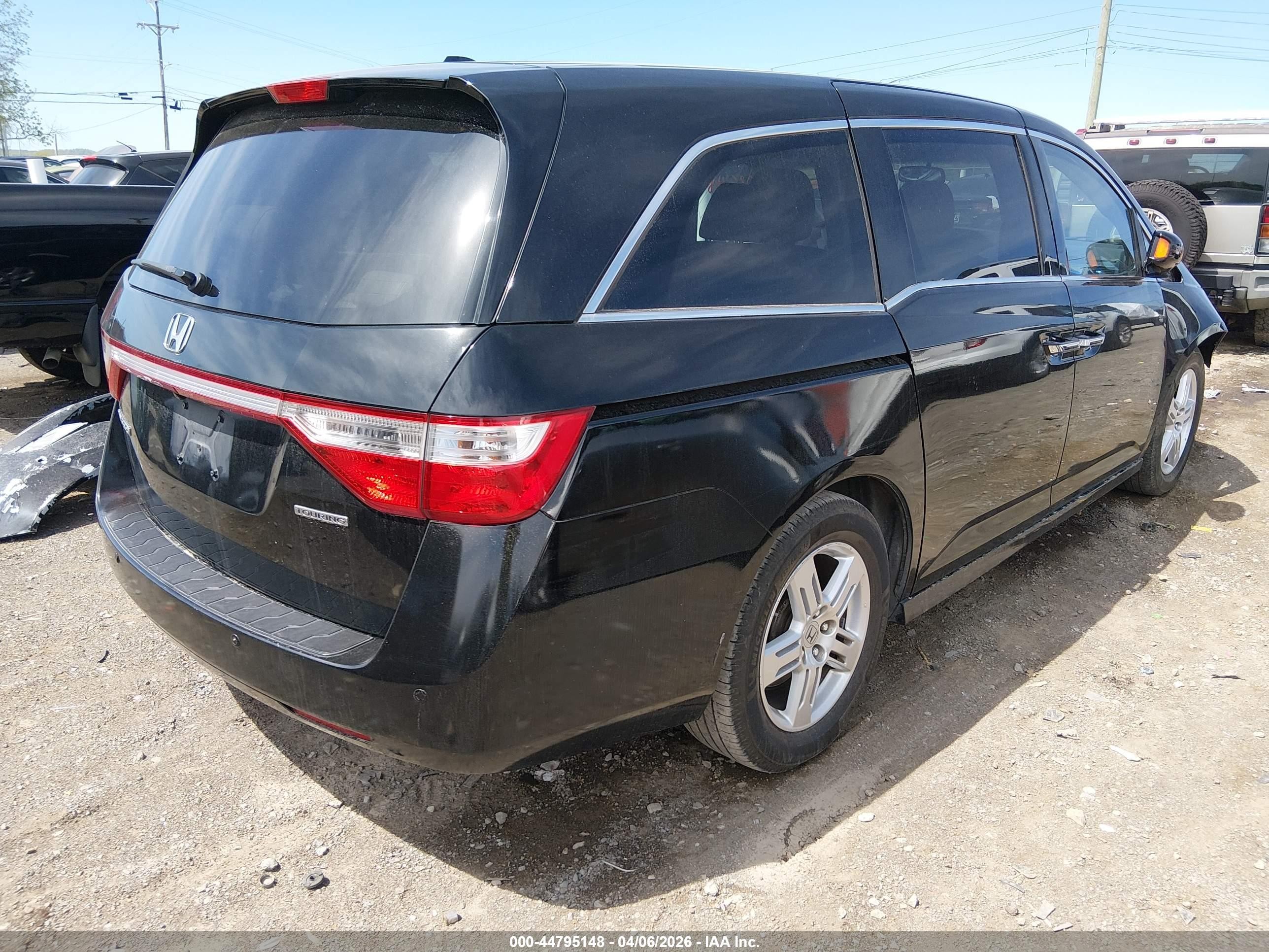 2012 Honda Odyssey Touring/touring Elite Black vin: 5FNRL5H92CB085606