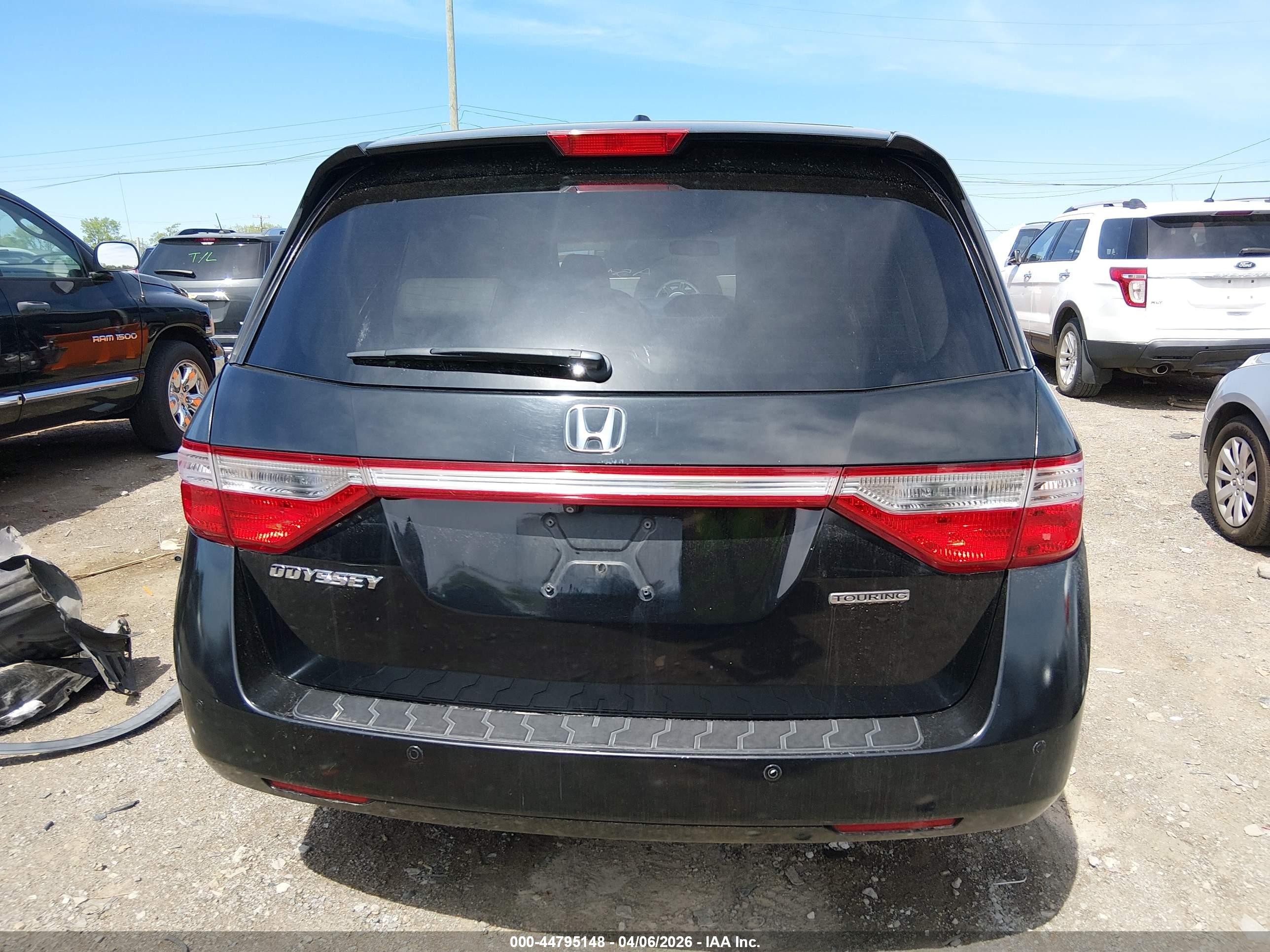 2012 Honda Odyssey Touring/touring Elite Black vin: 5FNRL5H92CB085606