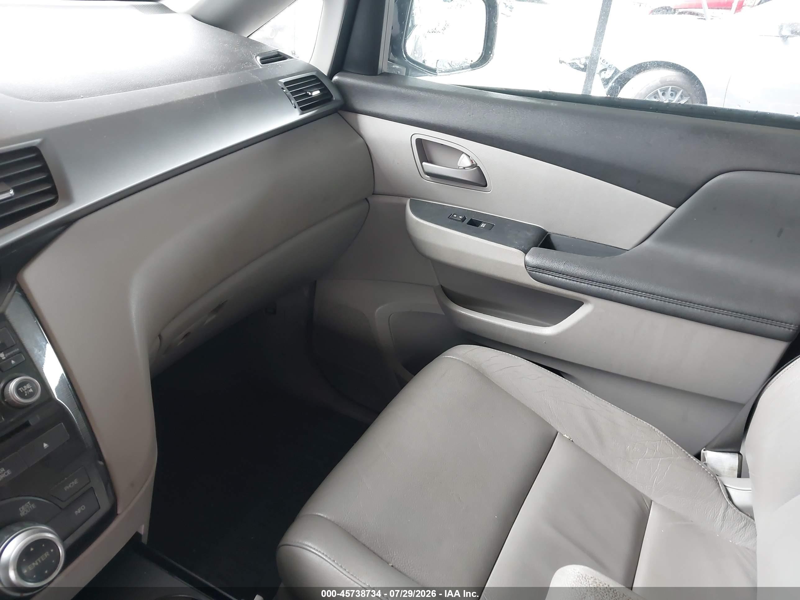 2012 Honda Odyssey Touring/touring Elite Gray vin: 5FNRL5H92CB087663