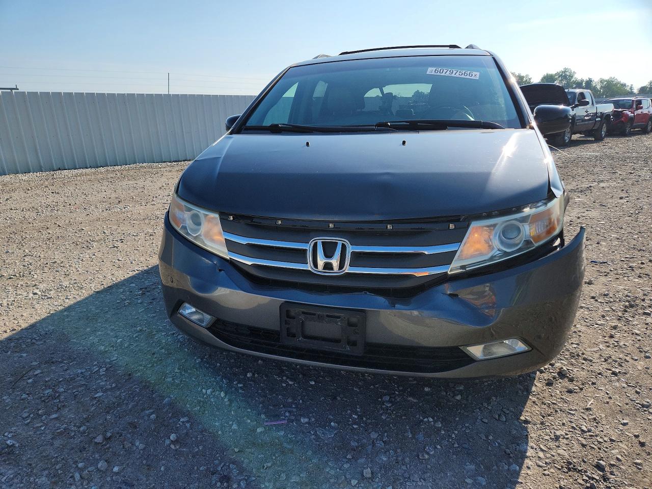 2012 Honda Odyssey Touring Gray vin: 5FNRL5H92CB145951