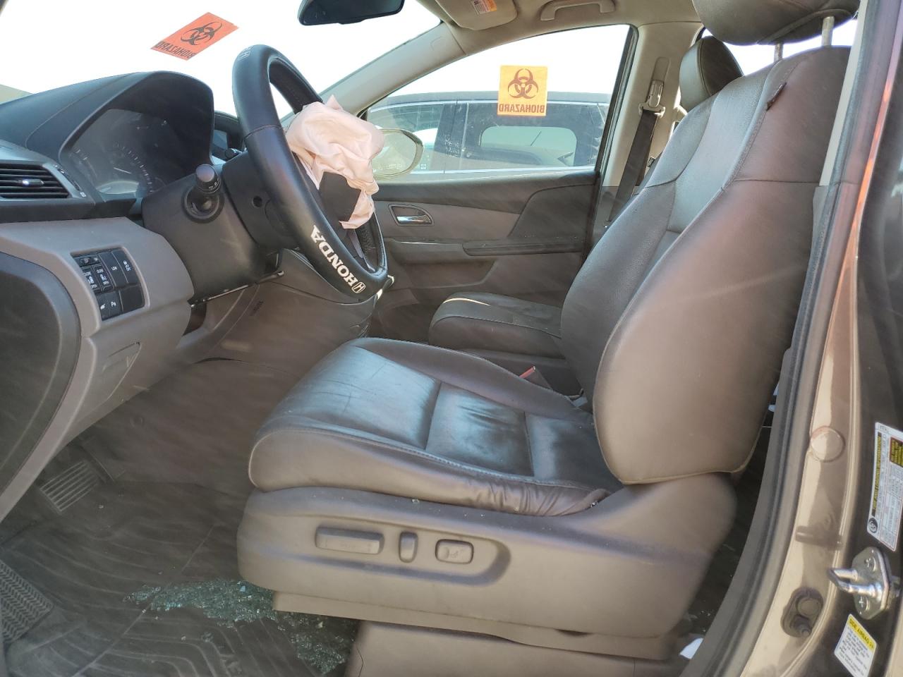 2014 Honda Odyssey Touring Gray vin: 5FNRL5H92EB003943