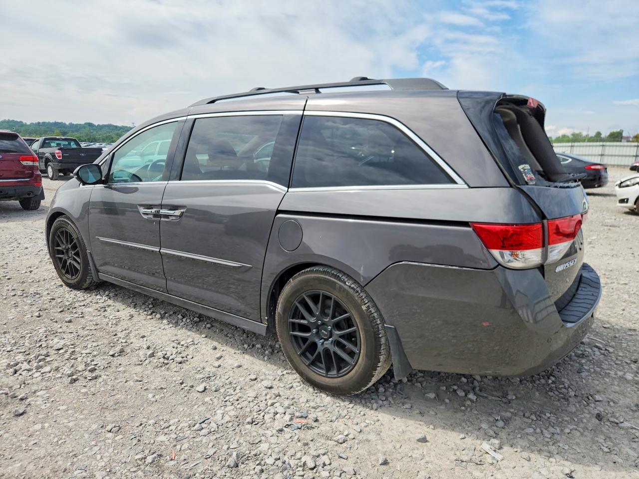 2014 Honda Odyssey Touring Gray vin: 5FNRL5H92EB070106