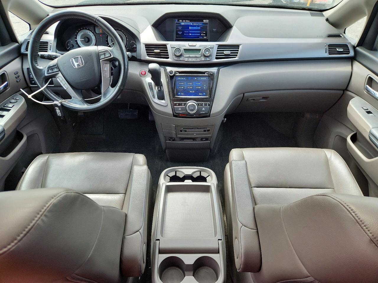 2014 Honda Odyssey Touring Gray vin: 5FNRL5H92EB070106