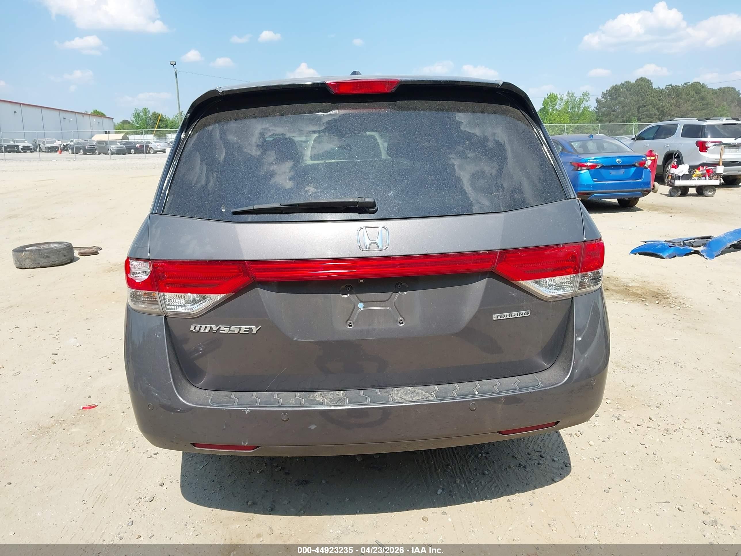 2014 Honda Odyssey Touring/touring Elite Gray vin: 5FNRL5H92EB097516