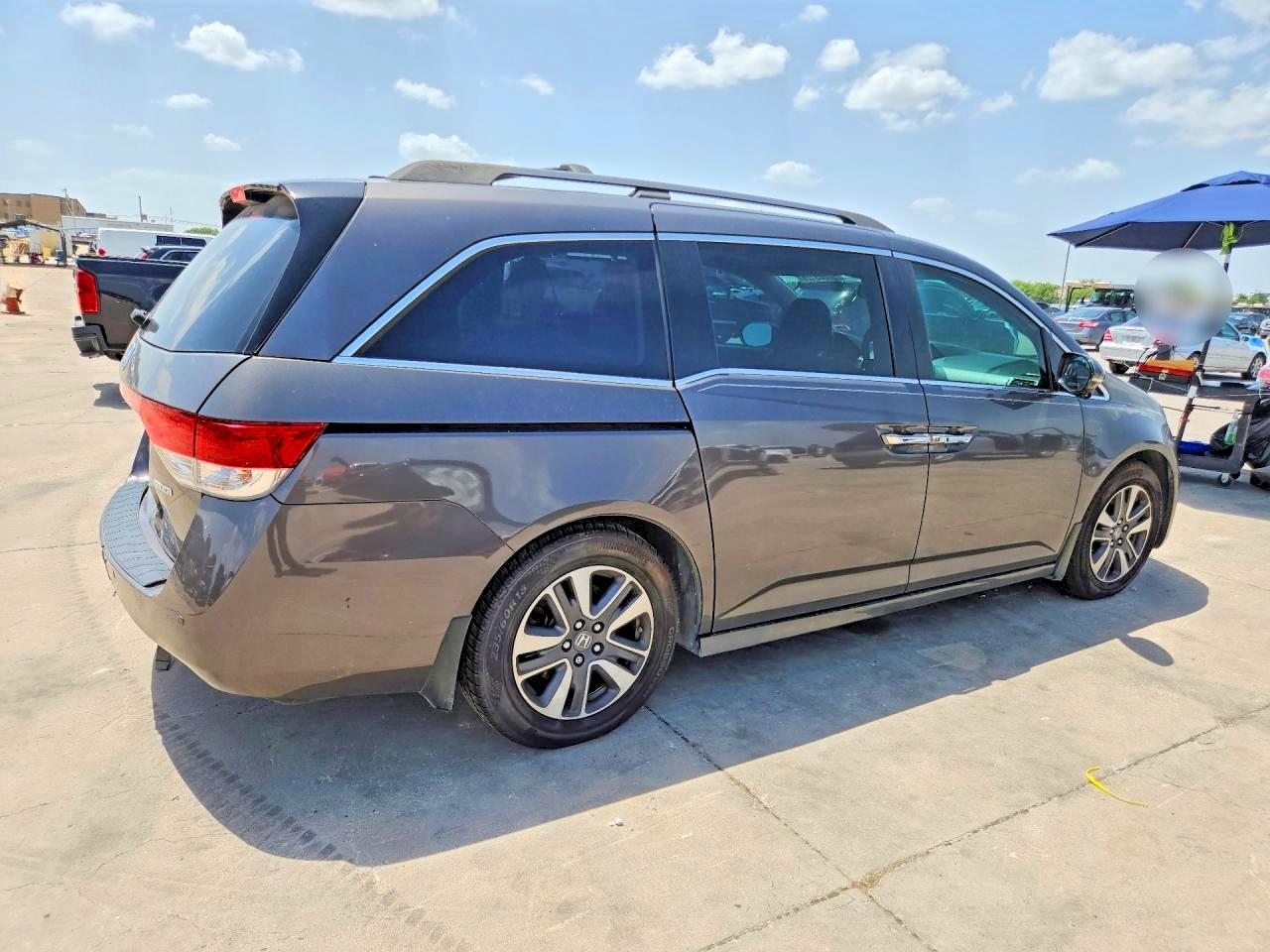2014 Honda Odyssey Touring Gray vin: 5FNRL5H92EB109261