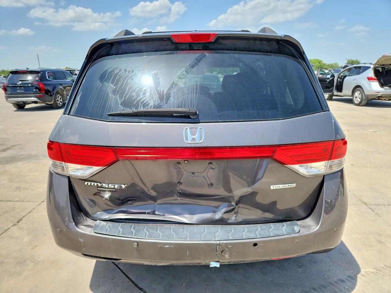 2014 Honda Odyssey Touring Gray vin: 5FNRL5H92EB109261