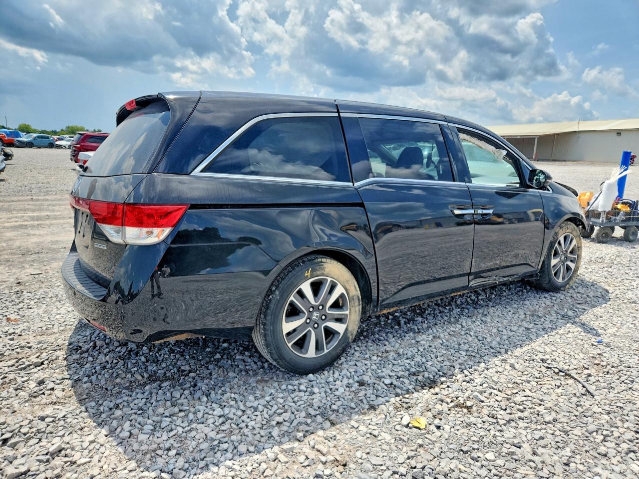 2015 Honda Odyssey Touring Black vin: 5FNRL5H92FB028228