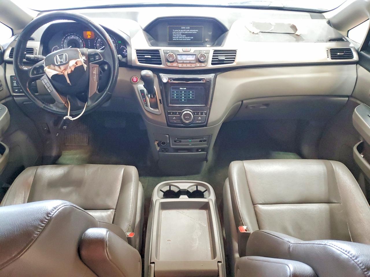 2015 Honda Odyssey Touring White vin: 5FNRL5H92FB050018