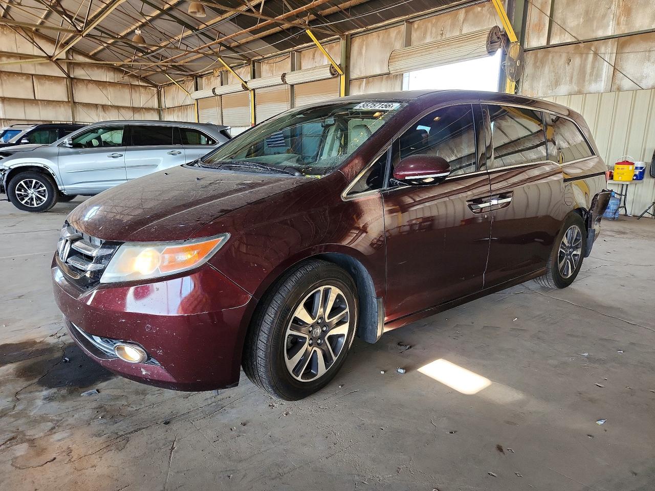 2015 Honda Odyssey Touring Purple vin: 5FNRL5H92FB050701