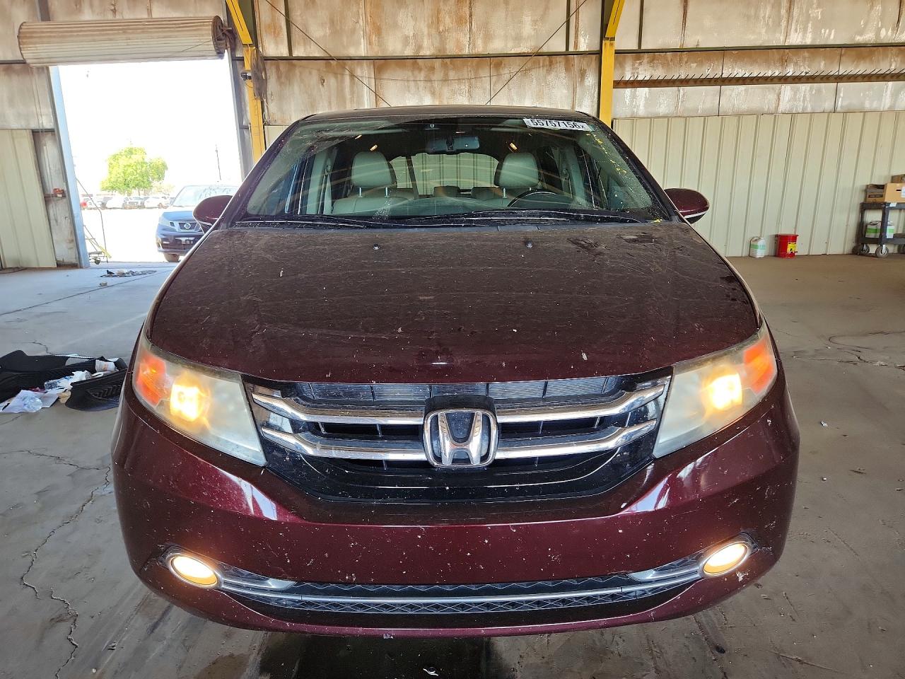 2015 Honda Odyssey Touring Purple vin: 5FNRL5H92FB050701