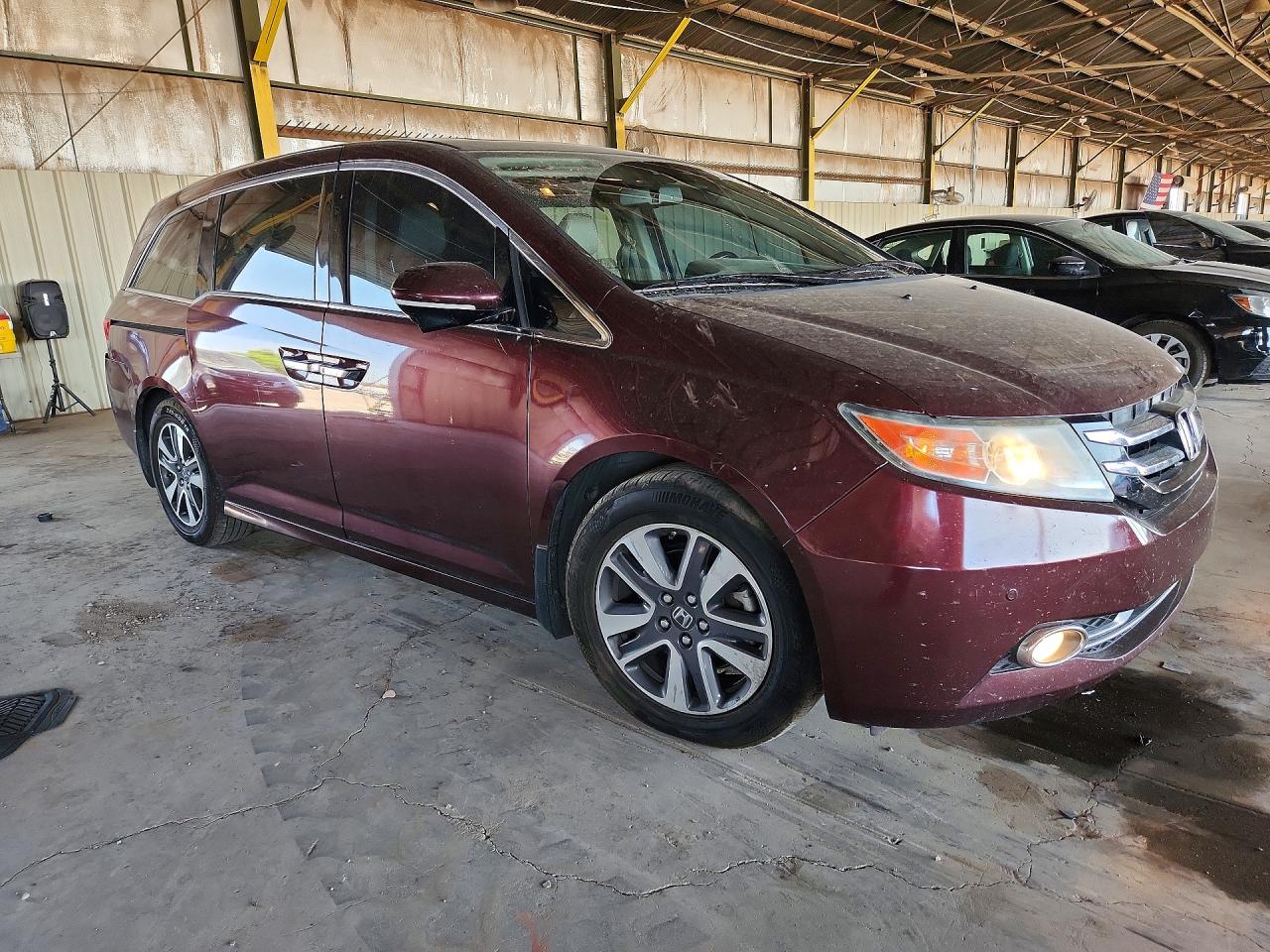 2015 Honda Odyssey Touring Purple vin: 5FNRL5H92FB050701