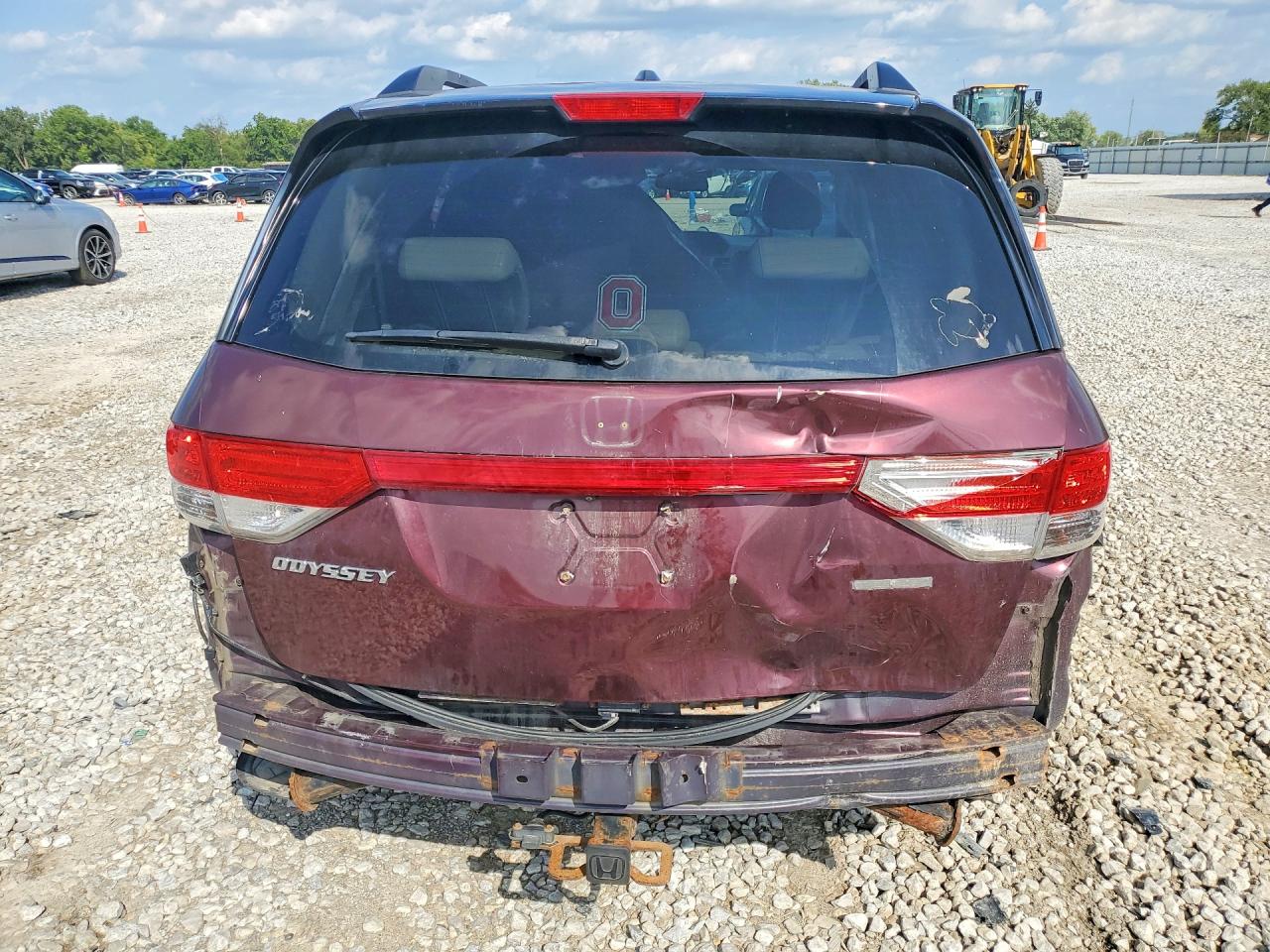 2015 Honda Odyssey Touring Темно-бордовый vin: 5FNRL5H92FB110038