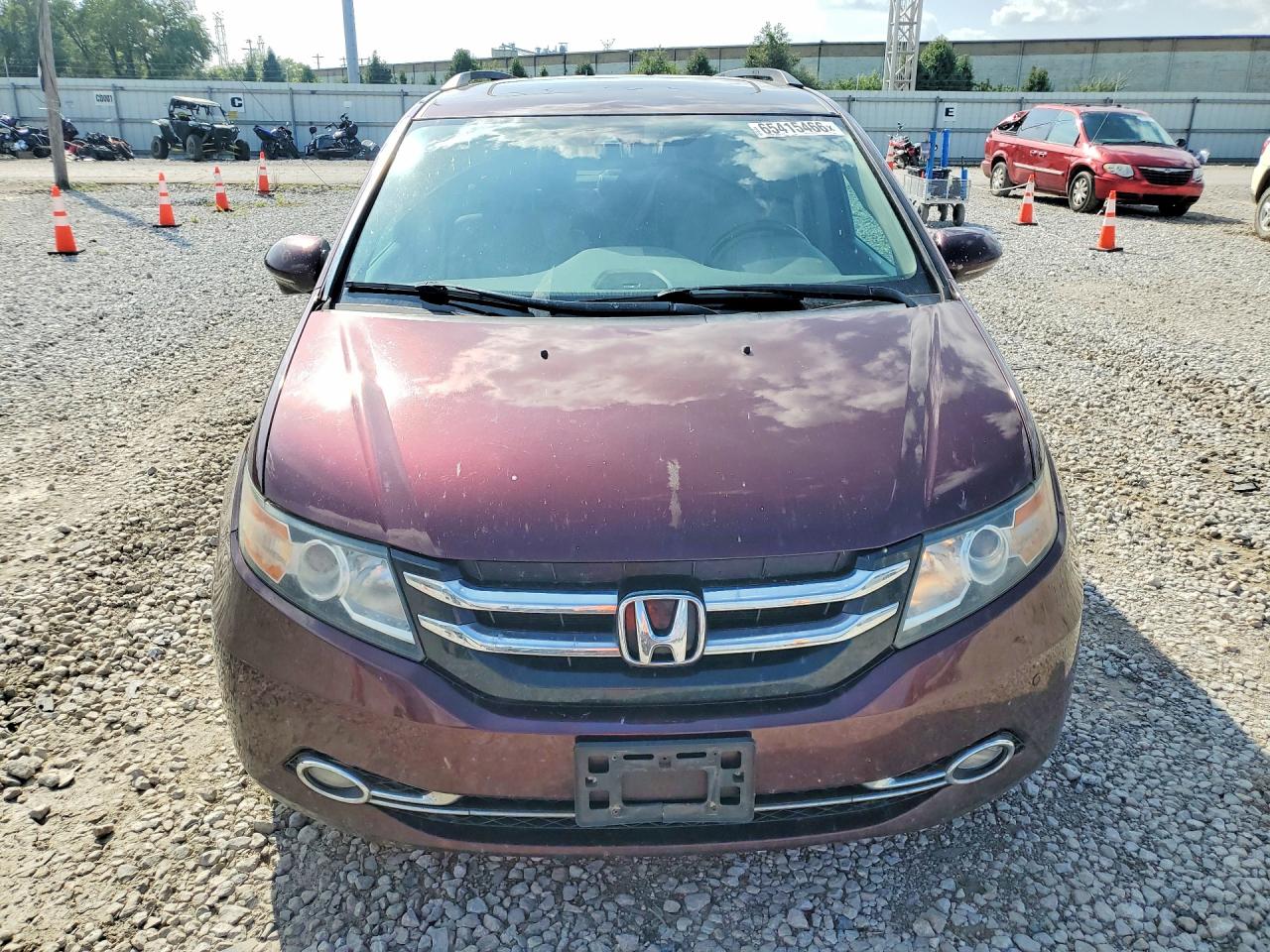 2015 Honda Odyssey Touring Темно-бордовый vin: 5FNRL5H92FB110038