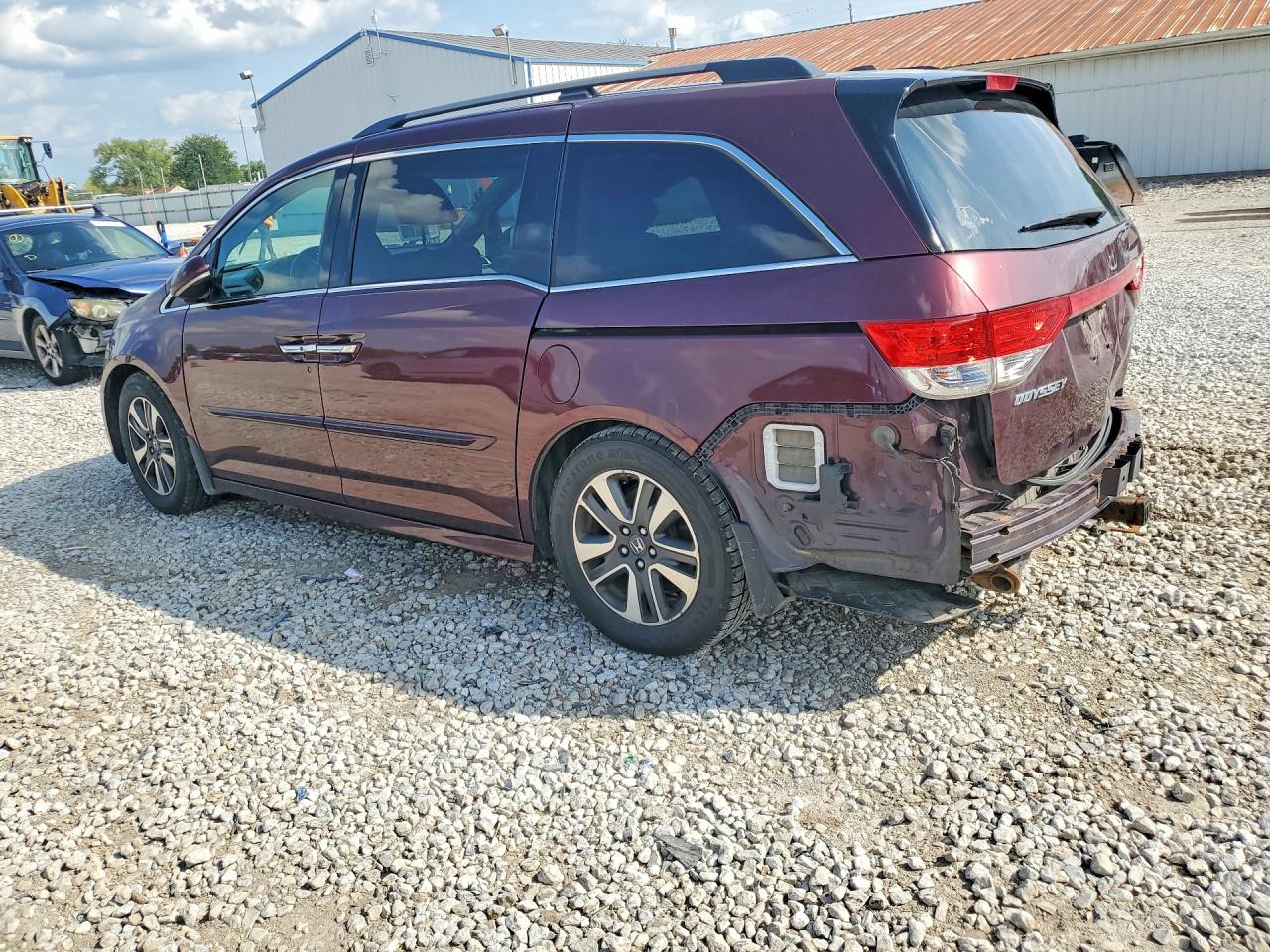 2015 Honda Odyssey Touring Темно-бордовый vin: 5FNRL5H92FB110038