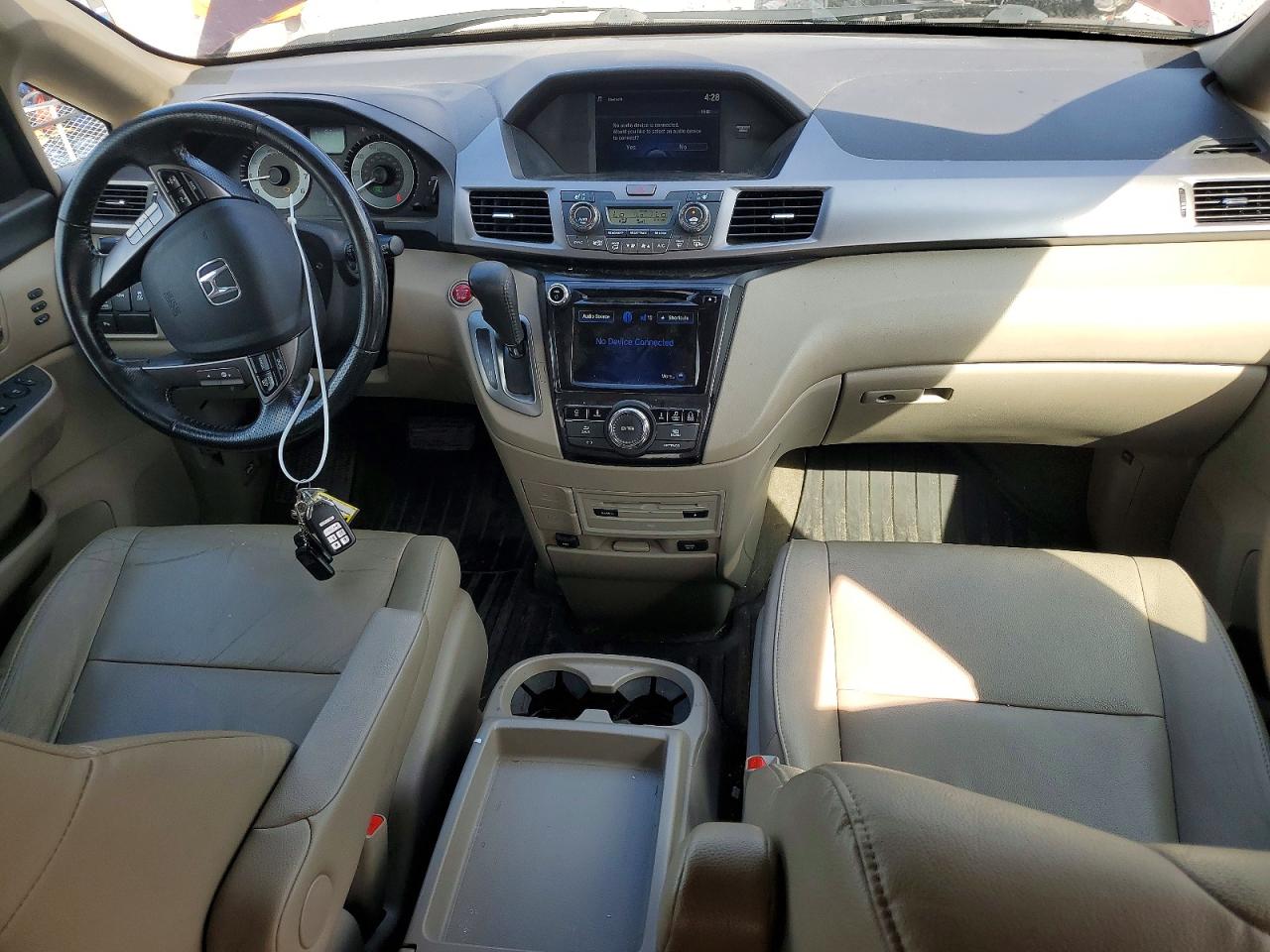 2015 Honda Odyssey Touring Темно-бордовый vin: 5FNRL5H92FB110038