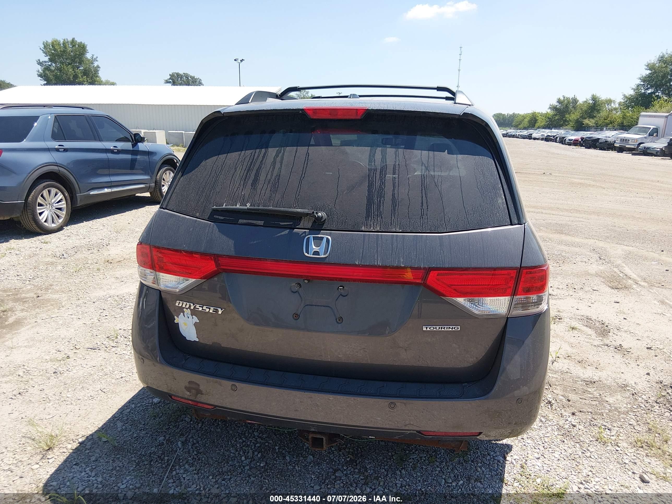 2015 Honda Odyssey Touring/touring Elite Gray vin: 5FNRL5H92FB112260