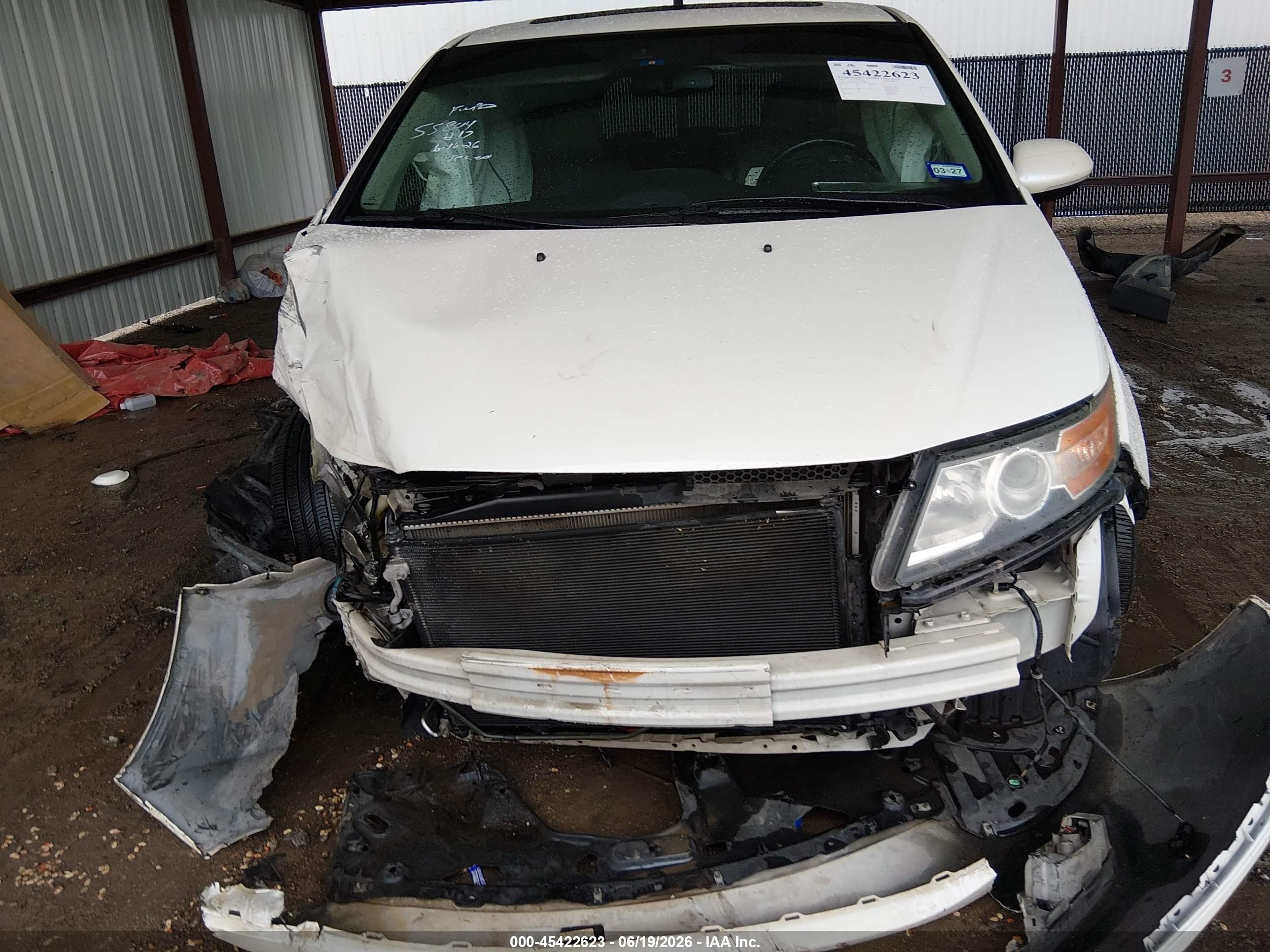 2015 Honda Odyssey Touring/touring Elite White vin: 5FNRL5H92FB118463