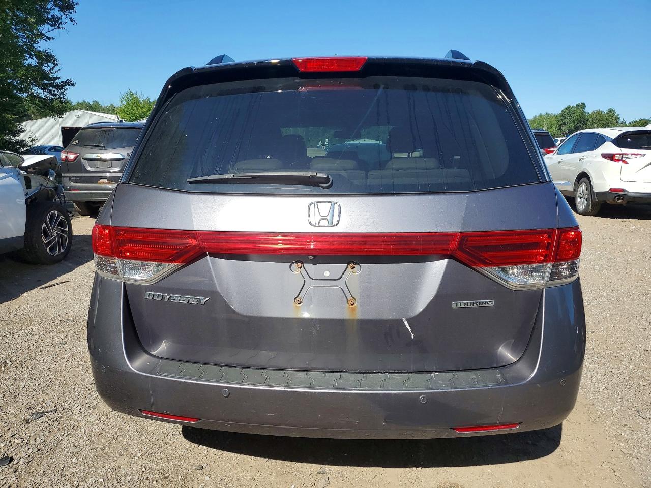 2015 Honda Odyssey Touring Gray vin: 5FNRL5H92FB510987