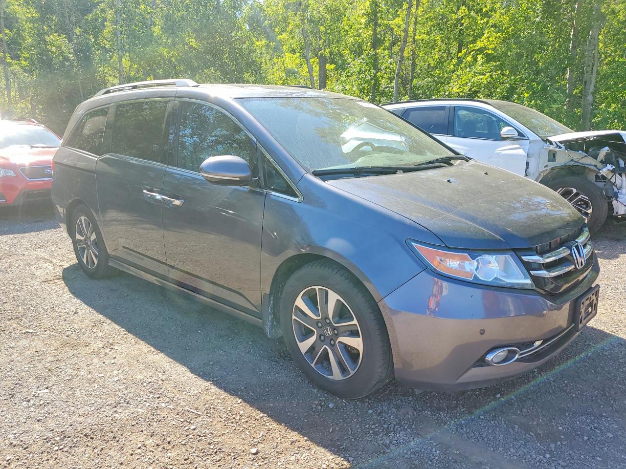 2015 Honda Odyssey Touring Gray vin: 5FNRL5H92FB510987