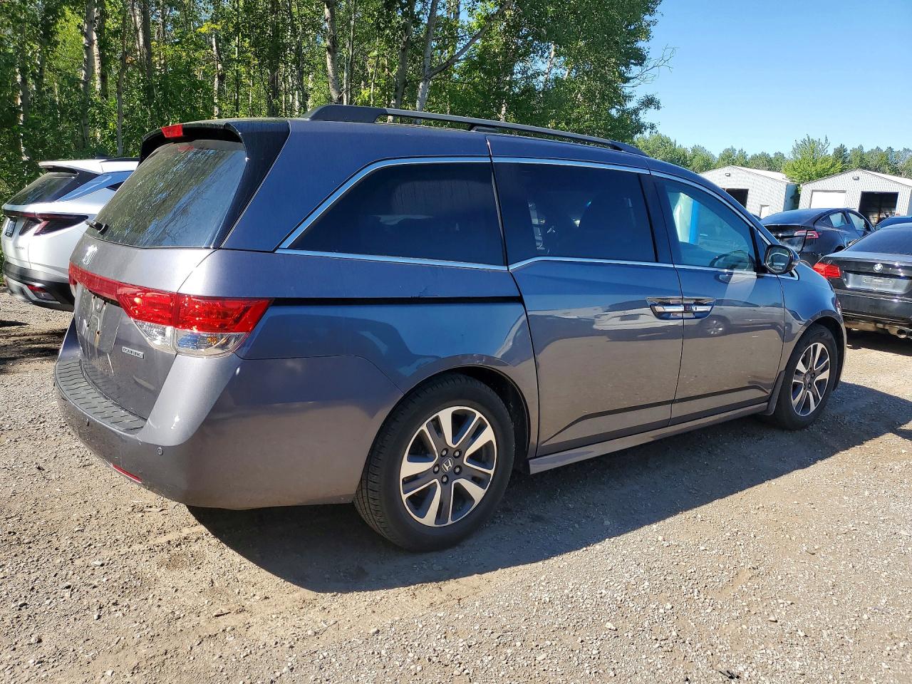 2015 Honda Odyssey Touring Gray vin: 5FNRL5H92FB510987