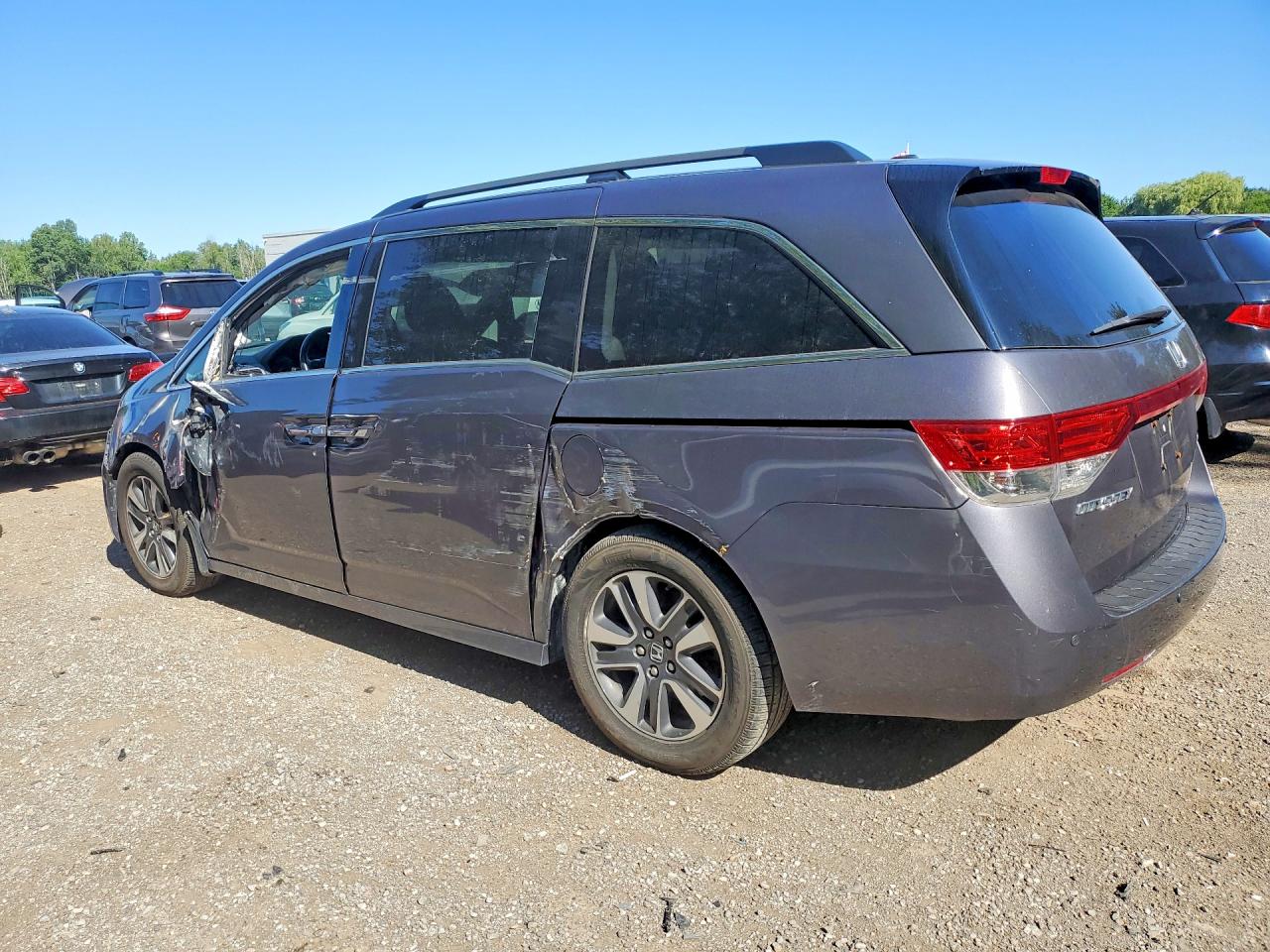 2015 Honda Odyssey Touring Gray vin: 5FNRL5H92FB510987