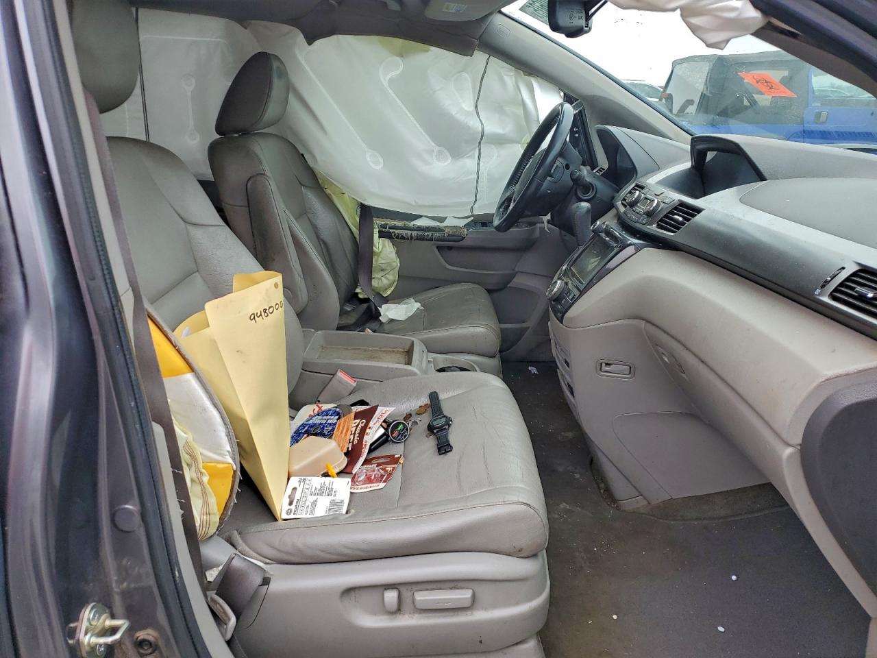2016 Honda Odyssey Touring Gray vin: 5FNRL5H92GB058492