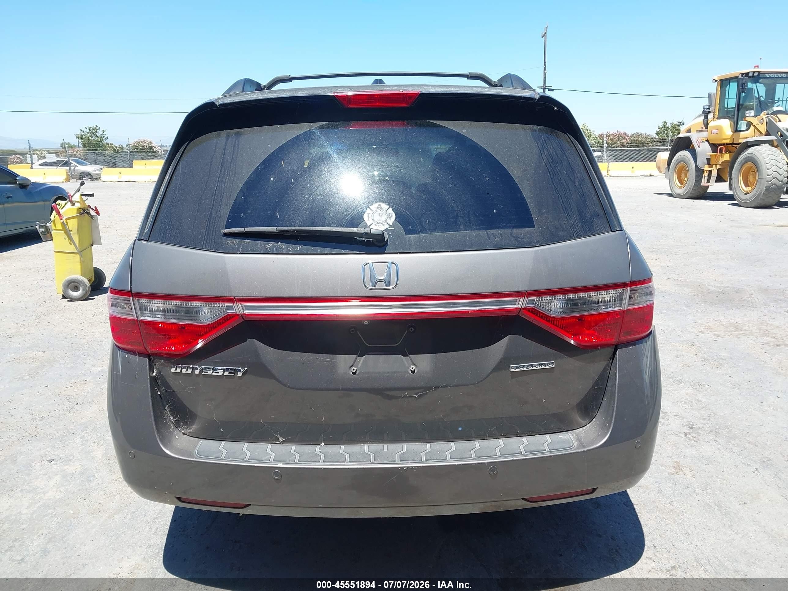 2011 Honda Odyssey Touring/touring Elite Gray vin: 5FNRL5H93BB056629