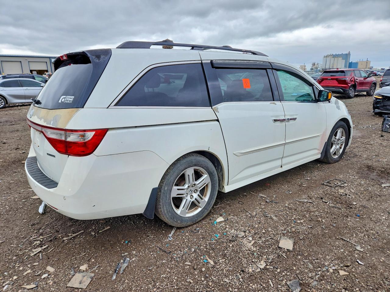 2011 Honda Odyssey Touring Белый vin: 5FNRL5H93BB063712